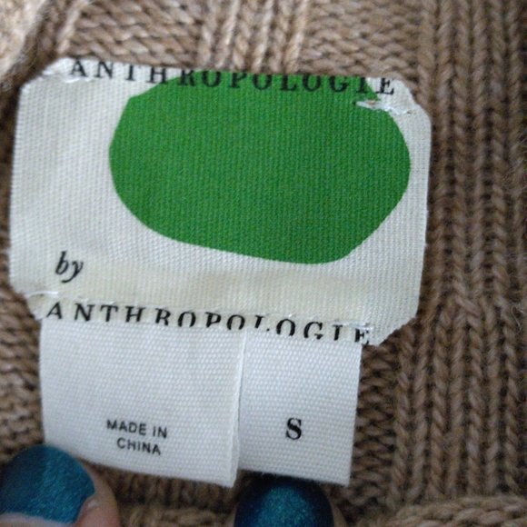 Green Dot By Anthropologie Size Small Arseneau Sweater Dress - Picture 4 of 12